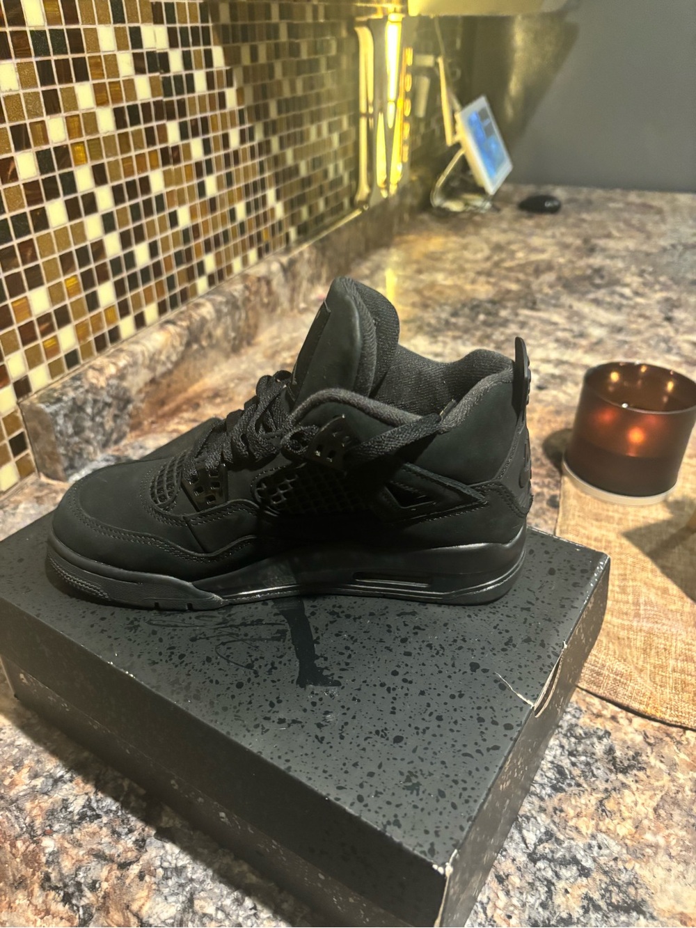 Jordan Kids' All-Black High-Top Sneakers